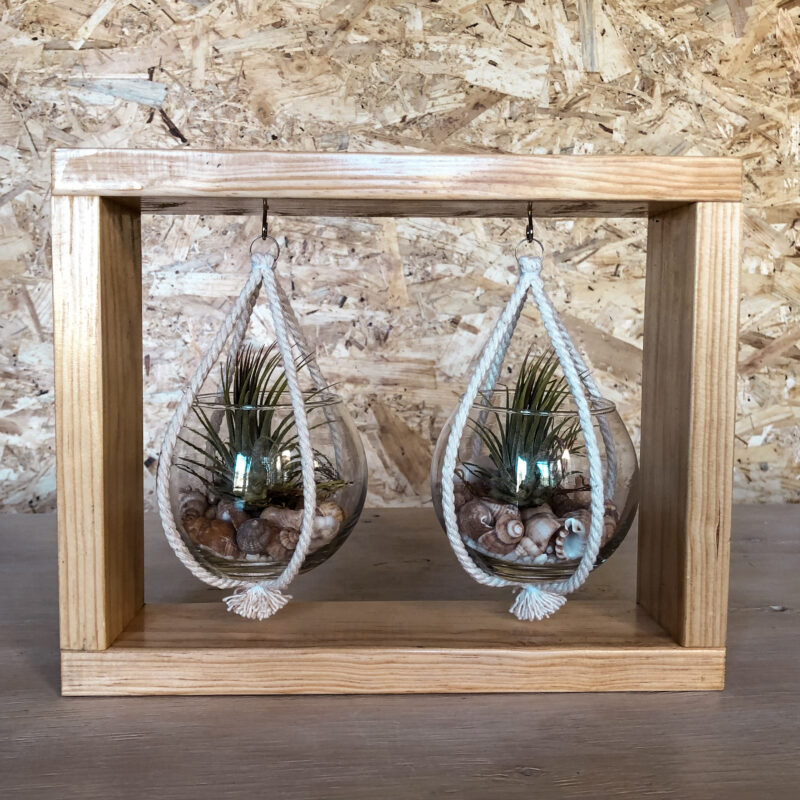 Wooden Table Stand - 2 Glasses - Image 6