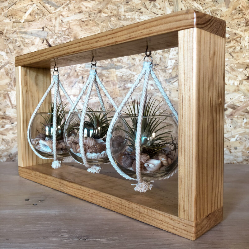 Wooden Table Stand - 3 Glasses - Image 3