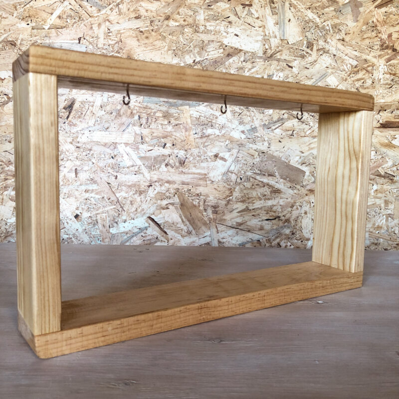 Wooden Table Stand - 3 Glasses - Image 2